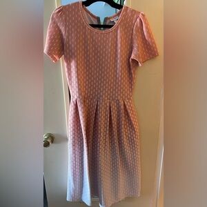 Lularoe Amelia Pale Peach Dress